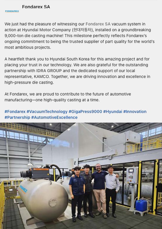 6/18/2025 GigaPress 9000 t, South Korea